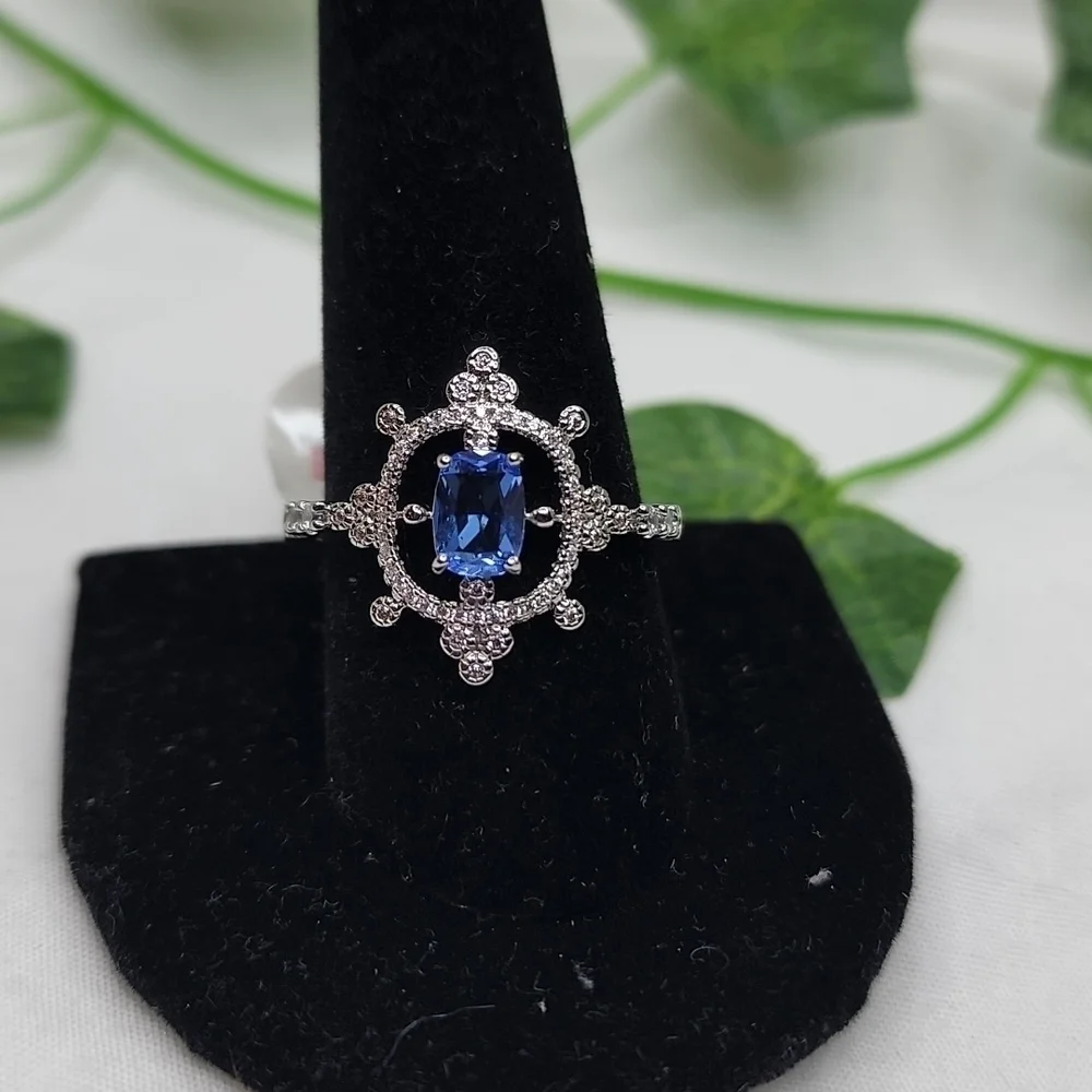ART DECO SAPPHIRE RING - Picture 7 of 8